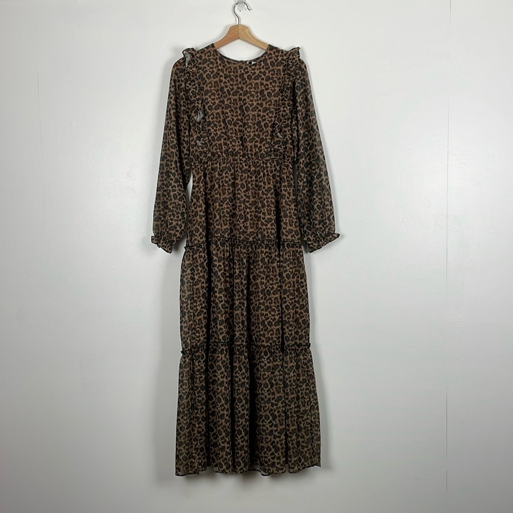 Hayden Brown Leopard Print Maxi Dress